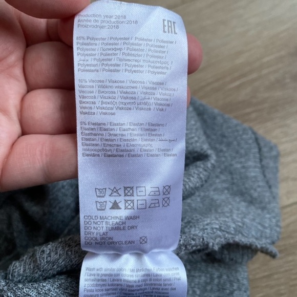 Noisy May open back knit knit ribbed long sleeve crop top style shirt - Picture 6 of 6